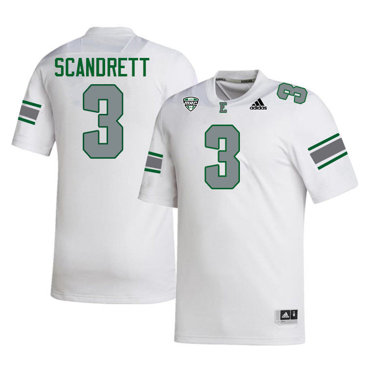 Quentavius Scandrett Eastern Michigan Jersey,Eastern Michigan University Eagles Football Jersey-White